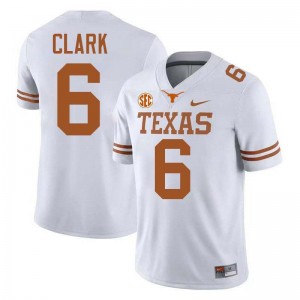 Men's UT #6 Christian Clark 2025-26 Football Jersey - White