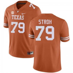 Men's UT #79 Connor Stroh Game Football Jersey - Texas Orange