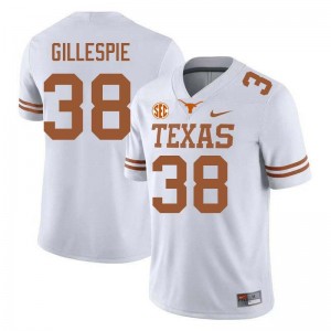 Mens UT #38 Graham Gillespie 2025 Football Jersey - White