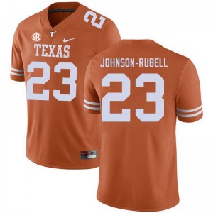 Mens Lone Star State Reps #23 Jordon Johnson-Rubell Player Football Jersey - Texas Orange