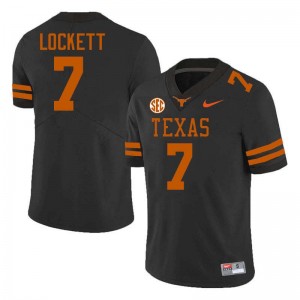 Men's Texas #7 Kaliq Lockett Alumni Football Jersey - Black