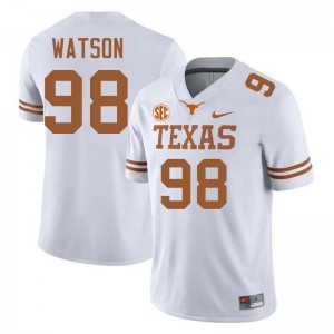 Men's UT #98 Maraad Watson Official Football Jersey - White