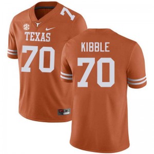Men's University of Texas #70 Nate Kibble 2025 Football Jersey - Texas Orange