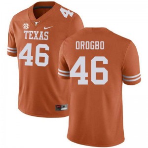 Mens Texas #46 Smith Orogbo Replica Football Jersey - Texas Orange