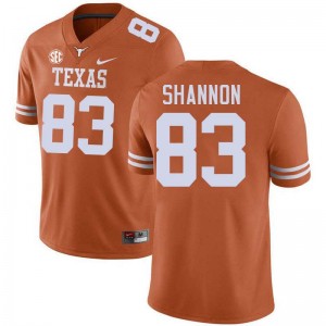 Men UT #83 Spencer Shannon Stitched Football Jersey - Texas Orange