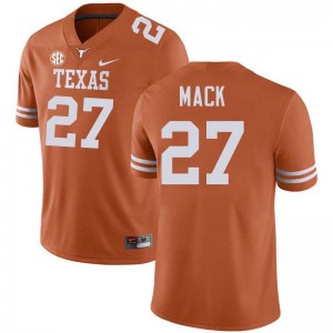 Men UT #27 Wardell Mack Replica Football Jersey - Texas Orange