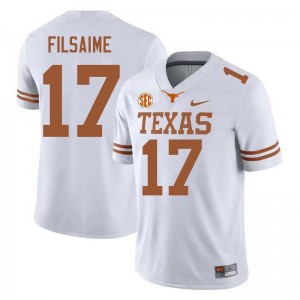 Men UT #17 Xavier Filsaime Limited Football Jersey - White
