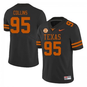 Men UT #95 Alfred Collins Replica SEC Conference Jersey - Black