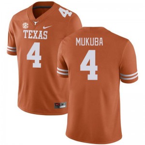 Mens UT #4 Andrew Mukuba Official SEC Conference Jersey - Orange