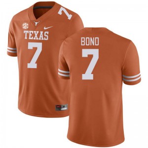Men's University of Texas #7 Isaiah Bond Alumni SEC Conference Jersey - Orange