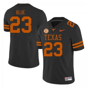 Mens University of Texas #23 Jaydon Blue 2024-25 SEC Conference Jersey - Black