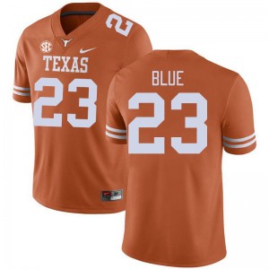Mens Texas Longhorns #23 Jaydon Blue University SEC Conference Jersey - Orange