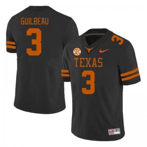Mens Longhorns #3 Jaylon Guilbeau Alumni SEC Conference Jersey - Black