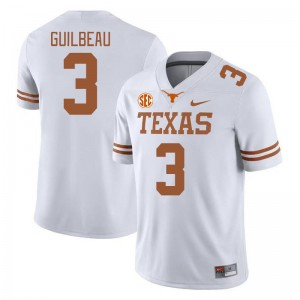 Men UT #3 Jaylon Guilbeau Player SEC Conference Jersey - White