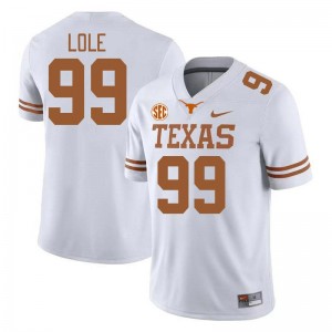 Men UT #99 Jermayne Lole Replica SEC Conference Jersey - White