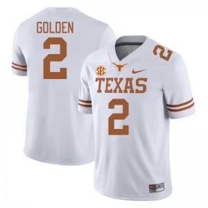 Men UT #2 Matthew Golden 2024-25 SEC Conference Jersey - White
