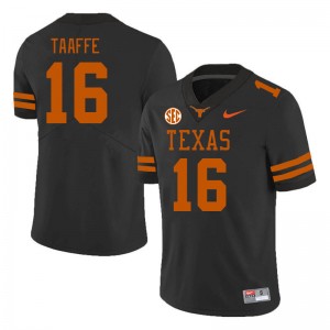 Men's University of Texas #16 Michael Taaffe High School SEC Conference Jersey - Black