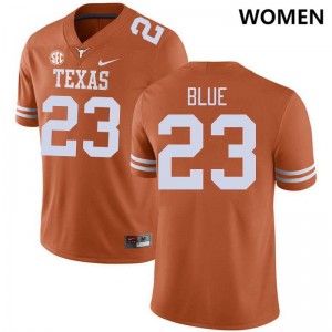 Women UT #23 Jaydon Blue Embroidery SEC Conference Jersey - Orange