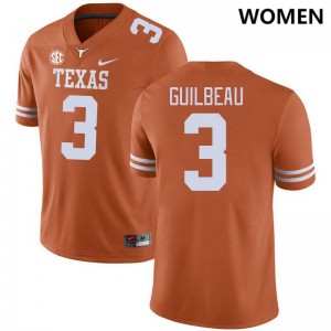 Women UT #3 Jaylon Guilbeau High School SEC Conference Jersey - Orange