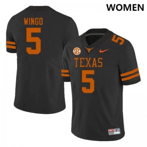 Women's UT #5 Ryan Wingo NCAA SEC Conference Jersey - Black