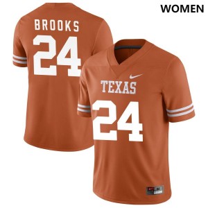 Women's Texas Longhorns #24 Jonathon Brooks Nike NIL College Jersey - Texas Orange