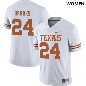 Women UT #24 Jonathon Brooks Nike NIL College Jersey - White