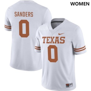 Women's UT #0 Ja'Tavion Sanders Nike NIL College Jersey - White