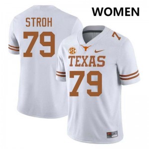 Womens UT #79 Connor Stroh Player Football Jersey - White