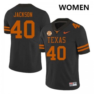 Women UT #40 Lance Jackson High School Football Jersey - Black