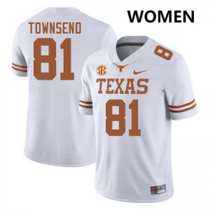 Women Lone Star State Reps #81 Nick Townsend Alumni Football Jersey - White