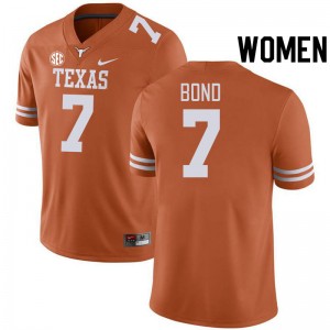 Women's UT #7 Isaiah Bond 2024-25 SEC Conference Jersey - Orange