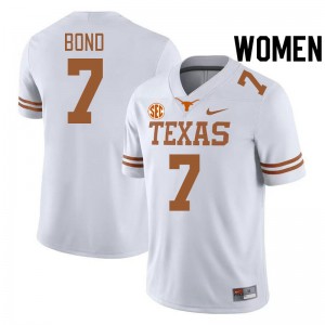 Women's UT #7 Isaiah Bond High School SEC Conference Jersey - White