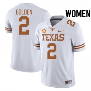 Women's Longhorns #2 Matthew Golden Alumni SEC Conference Jersey - White