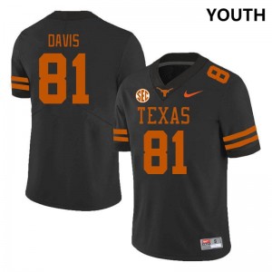 Youth UT #81 Juan Davis Limited SEC Conference Jersey - Black