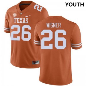 Youth UT #26 Quintrevion Wisner Player SEC Conference Jersey - Orange