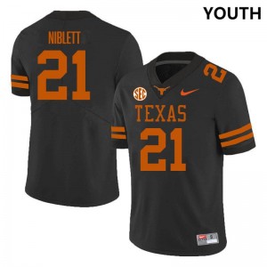 Youth UT #21 Ryan Niblett Embroidery SEC Conference Jersey - Black