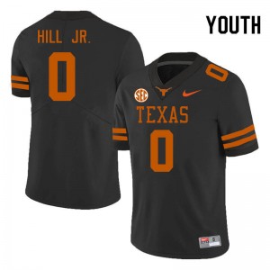 Youth Texas Longhorns #0 Anthony Hill Jr. Limited SEC Conference Jersey - Black