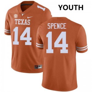 Youth Lone Star State Reps #14 Brad Spence Player Football Jersey - Texas Orange