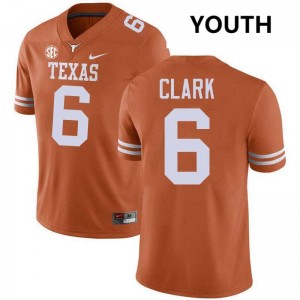 Youth UT #6 Christian Clark Alumni Football Jersey - Texas Orange