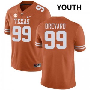 Youth UT #99 Cole Brevard Alumni Football Jersey - Texas Orange