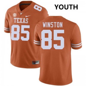 Youth Longhorns #85 Emaree Winston NCAA Football Jersey - Texas Orange