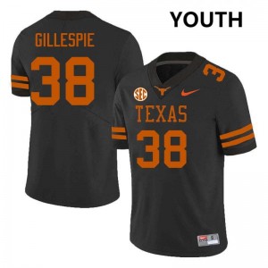 Youth UT #38 Graham Gillespie 2025 Football Jersey - Black