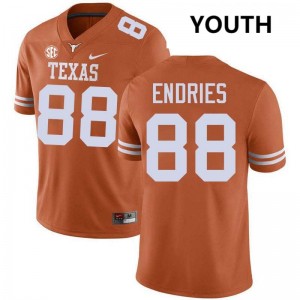 Youth UT #88 Jack Endries Alumni Football Jersey - Texas Orange