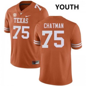 Youth UT #75 Jaydon Chatman Limited Football Jersey - Texas Orange