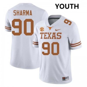 Youth UT #90 Josiah Sharma Alumni Football Jersey - White