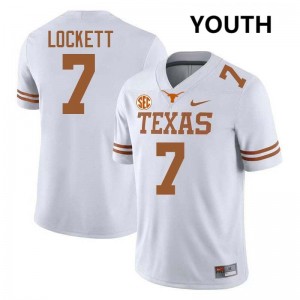 Youth Lone Star State Reps #7 Kaliq Lockett Limited Football Jersey - White