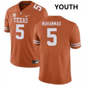 Youth Lone Star State Reps #5 Malik Muhammad Replica Football Jersey - Texas Orange