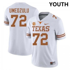 Youth UT #72 Neto Umeozulu Game Football Jersey - White