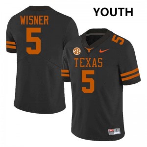 Youth UT #5 Quintrevion Wisner Replica Football Jersey - Black