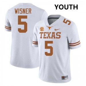 Youth Lone Star State Reps #5 Quintrevion Wisner Limited Football Jersey - White